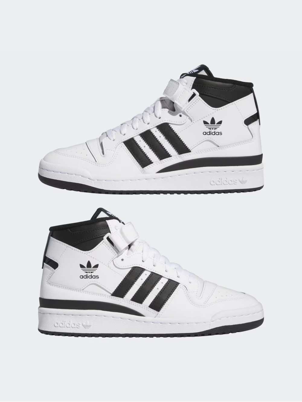 NWT Adidas Originals Forum Mid Cloud White Black Sneaker FY7939 Men’s 10- No box